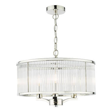 Dar Evelyn 3 Arm Ceiling Pendant Light