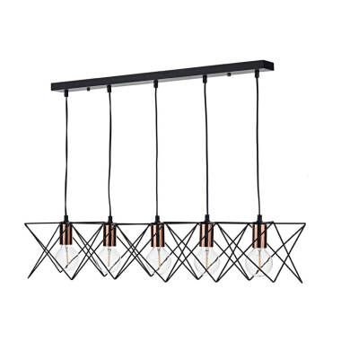 Dar Midi 5 Light Bar Ceiling Pendant