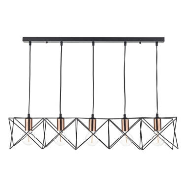 Image of Dar Midi 5 Light Bar Ceiling Pendant