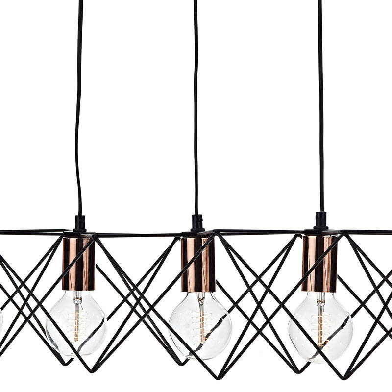 Image of Dar Midi 5 Light Bar Ceiling Pendant