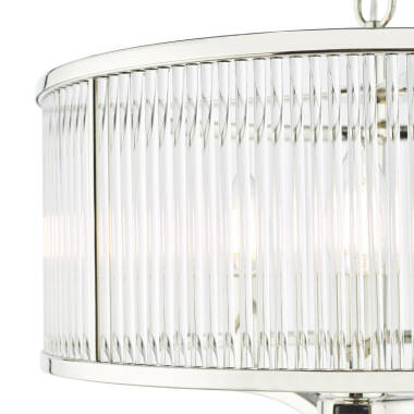 Image of Dar Evelyn 3 Arm Ceiling Pendant Light