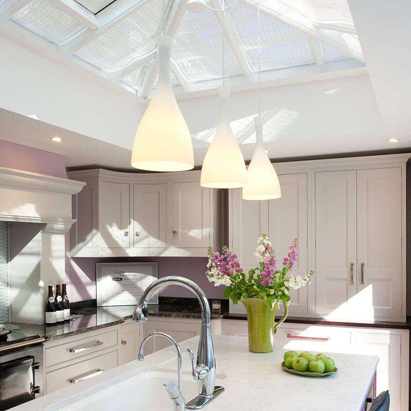 Image of Dar Tone Glass Ceiling Pendant Light