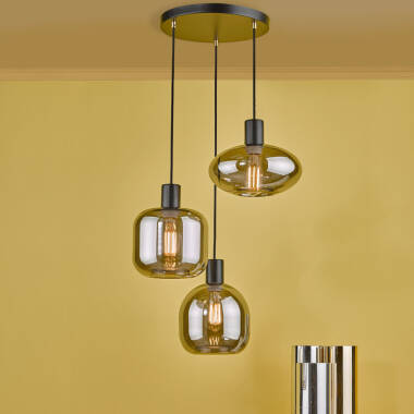 Image of Dar Aiden 3 Light Cluster Pendant