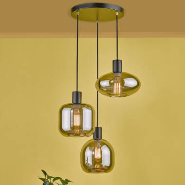 Image of Dar Aiden 3 Light Cluster Pendant