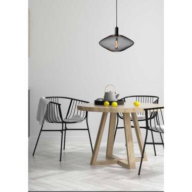 Image of Lucide Mesh Large Oval Ceiling Pendant Light