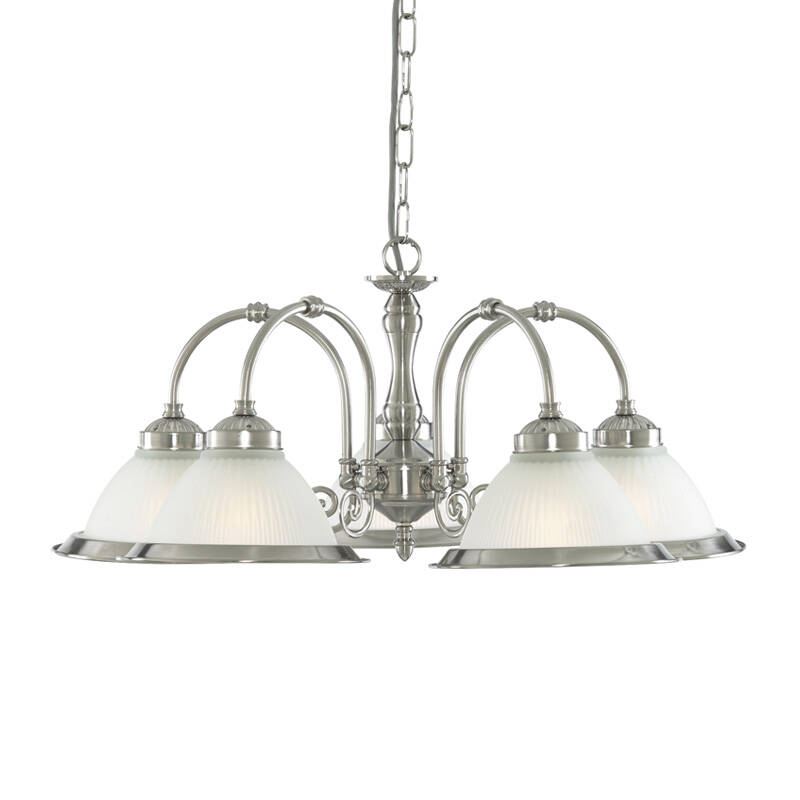 Image of Scroll 5 Arm Dual Mount Ceiling Pendant Light