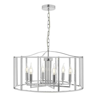 Dar Myka 6 Arm Ceiling Pendant Light