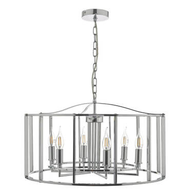 Image of Dar Myka 6 Arm Ceiling Pendant Light