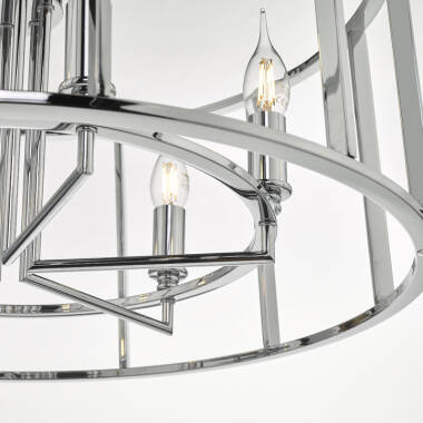 Image of Dar Myka 6 Arm Ceiling Pendant Light