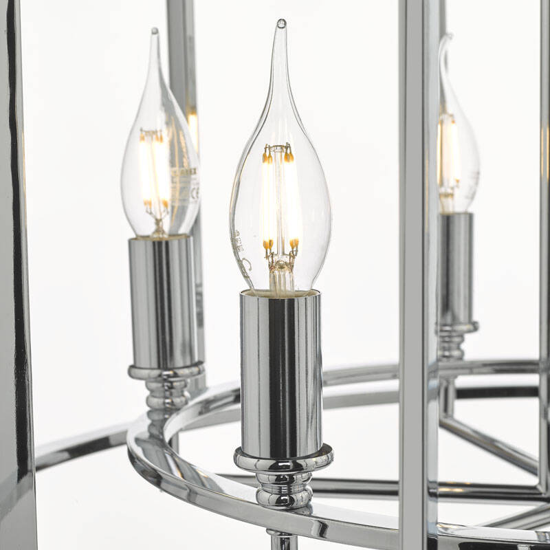 Image of Dar Myka 6 Arm Ceiling Pendant Light