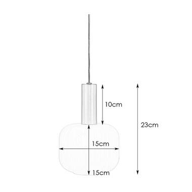 Image of Sober Small Ceiling Pendant Light with Plug