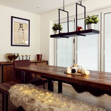 Image of Tray 3 Light LED Bar Ceiling Pendant