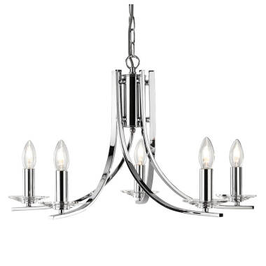 Searchlight Ascona 5 Light Chandelier