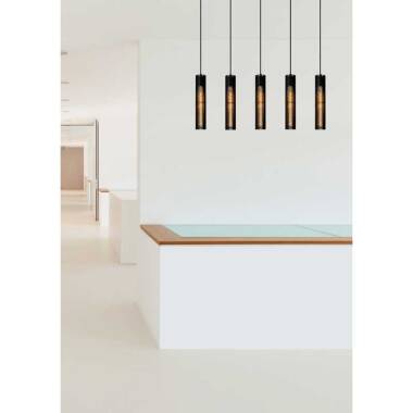 Image of Lucide Lionel 5 Light Bar Ceiling Pendant
