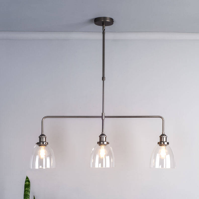 Image of Dar Arvin 3 Light Bar Ceiling Pendant