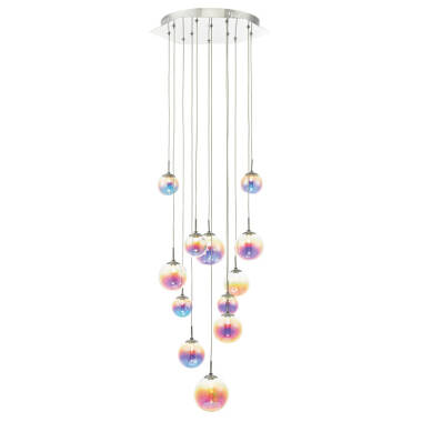 Dar Cesario 12 Light LED Cluster Ceiling Pendant