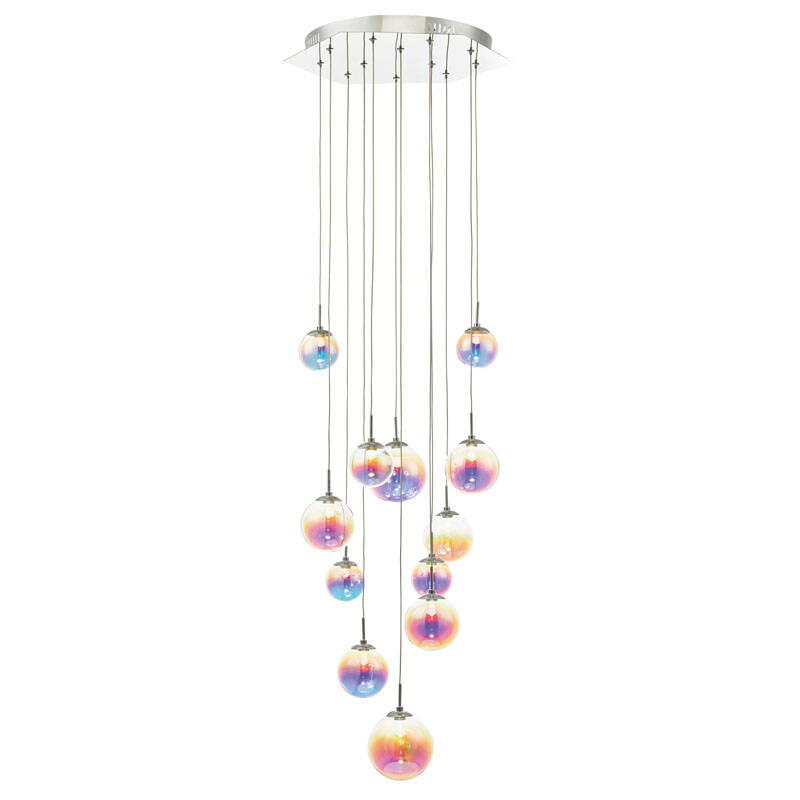 Image of Dar Cesario 12 Light LED Cluster Ceiling Pendant