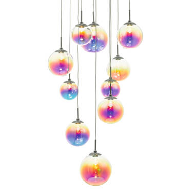 Image of Dar Cesario 12 Light LED Cluster Ceiling Pendant