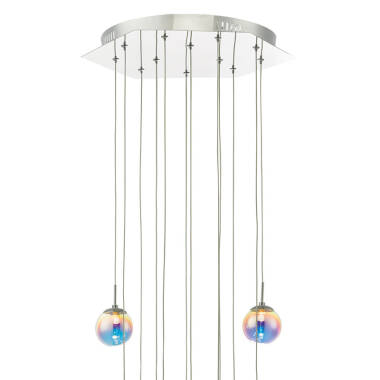 Image of Dar Cesario 12 Light LED Cluster Ceiling Pendant