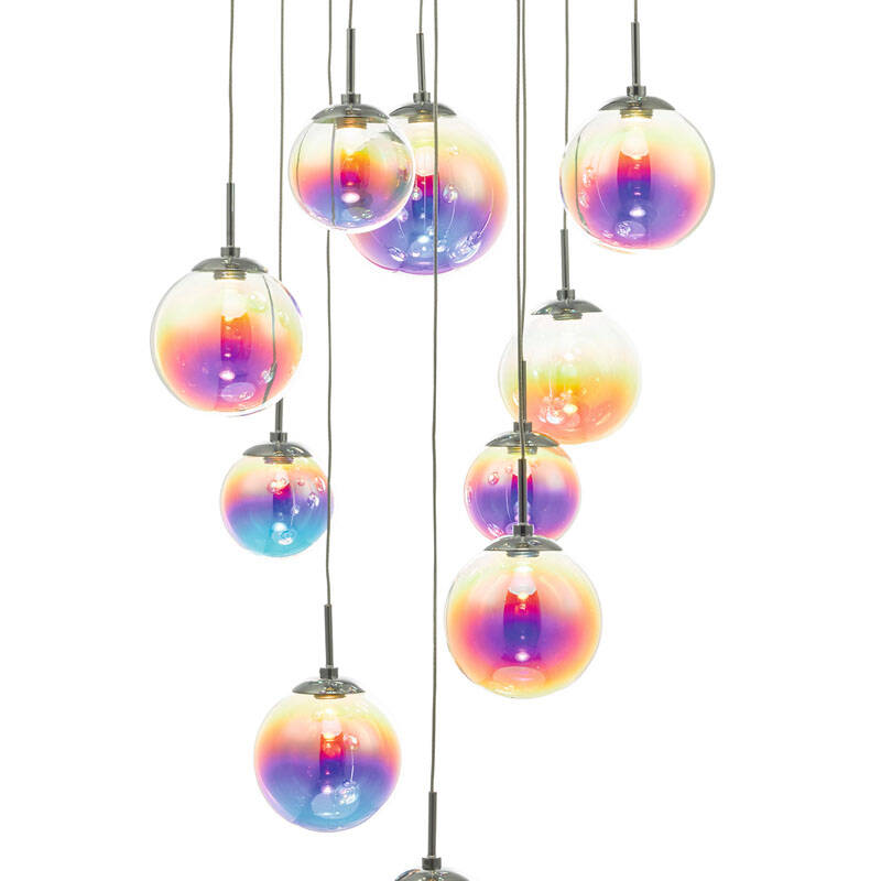 Image of Dar Cesario 12 Light LED Cluster Ceiling Pendant