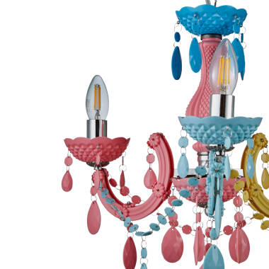 Image of Glow Marie Funky 3 Light Chandelier