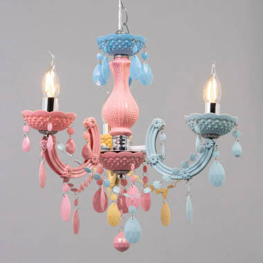 Image of Glow Marie Funky 3 Light Chandelier