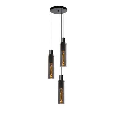 Lucide Orlando 3 Light Glass Cascade Ceiling Pendant