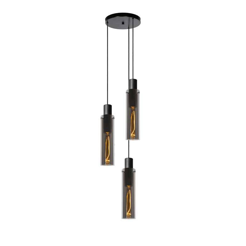 Image of Lucide Orlando 3 Light Glass Cascade Ceiling Pendant
