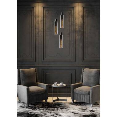 Image of Lucide Orlando 3 Light Glass Cascade Ceiling Pendant