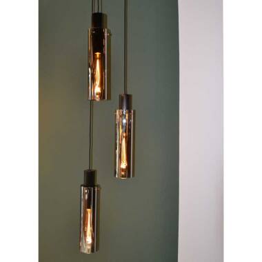 Image of Lucide Orlando 3 Light Glass Cascade Ceiling Pendant