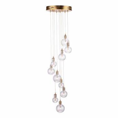 Dar Dita 10 Light Cluster Ceiling Pendant