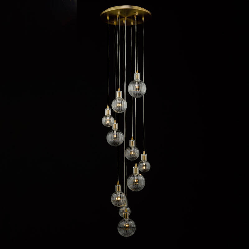 Image of Dar Dita 10 Light Cluster Ceiling Pendant