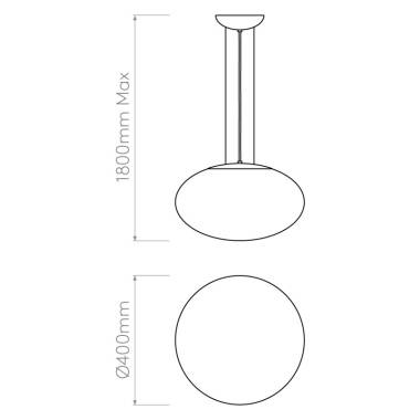 Image of Astro Zeppo 400 Ceiling Pendant Light