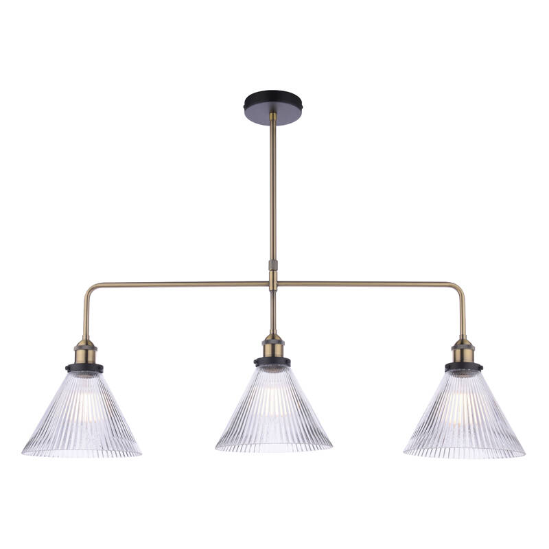Image of Dar Ambre Bar Ceiling Pendant Light