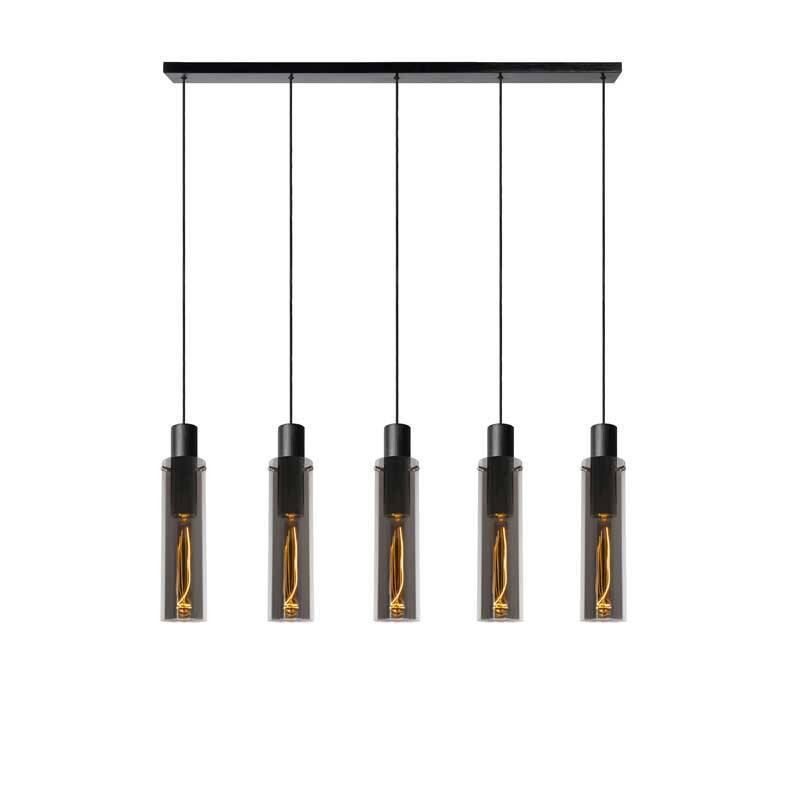 Image of Lucide Orlando 5 Light Glass Bar Ceiling Pendant