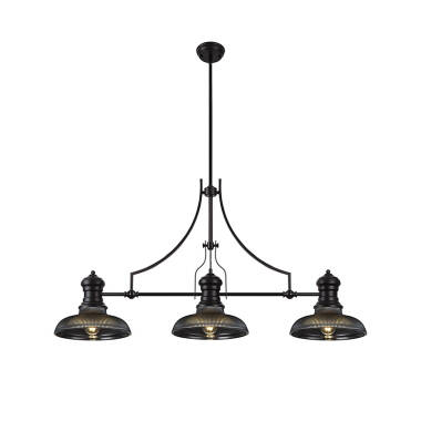Cedar 3 Light Glass Bar Ceiling Pendant