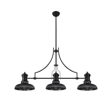 Image of Cedar 3 Light Glass Bar Ceiling Pendant