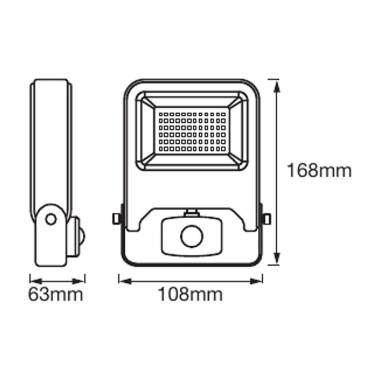 Image of Ledvance Endura 10W LED Floodlight with PIR Sensor