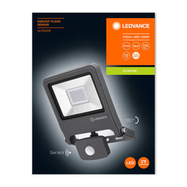 Image of Ledvance Endura 30W LED Floodlight with PIR Sensor