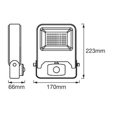 Image of Ledvance Endura 30W LED Floodlight with PIR Sensor