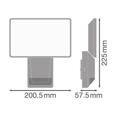 Image of Ledvance Endura Pro 27W LED Flood Sensor with PIR Sensor