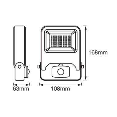 Image of Ledvance Endura 10W LED Floodlight with PIR Sensor