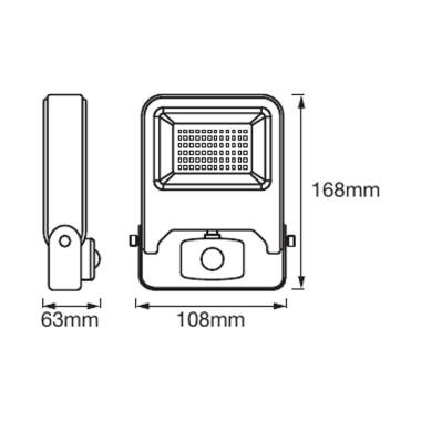 Image of Ledvance Endura 10W LED Floodlight with PIR Sensor