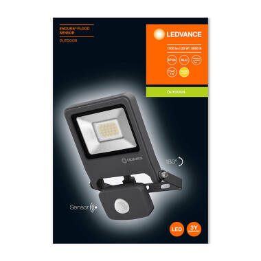 Image of Ledvance Endura 20W LED Floodlight with PIR Sensor
