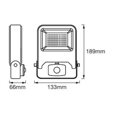 Image of Ledvance Endura 20W LED Floodlight with PIR Sensor