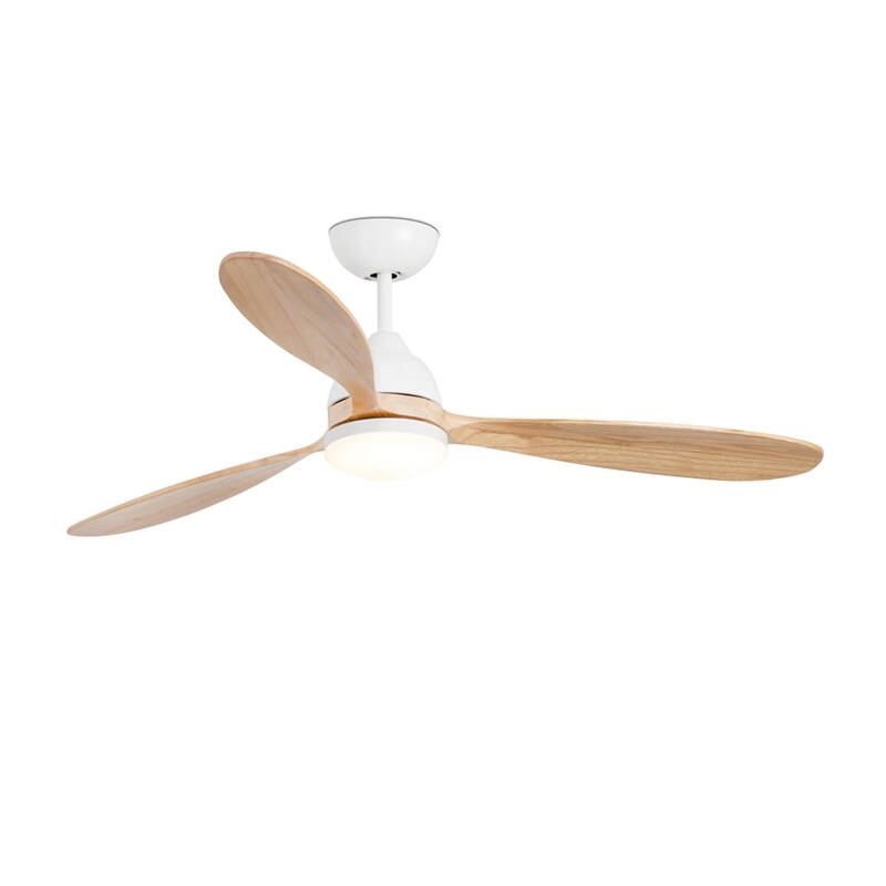 Image of Faro Barcelona Poros LED Ceiling Fan with Light, DC Motor And Remote Control