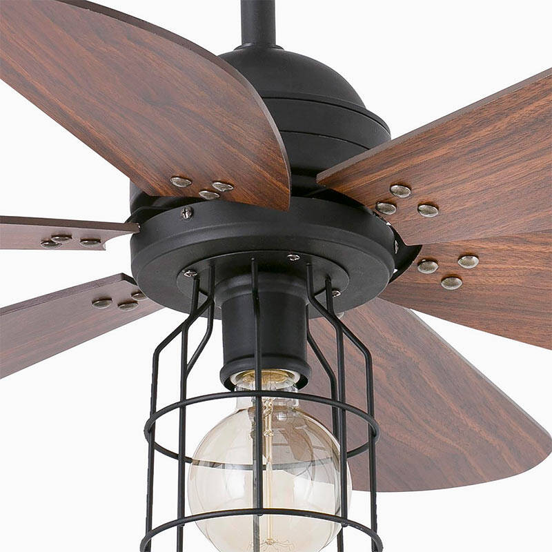 Image of Faro Barcelona Chicago Ceiling Fan with Light and Remote Control