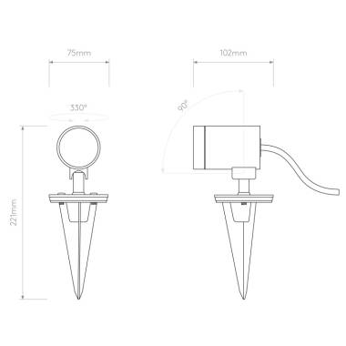 Image of Astro Bayville Low Voltage LED Garden Spotlight
