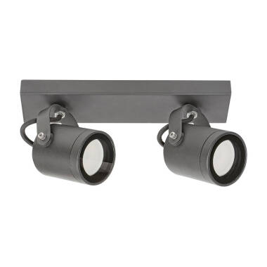 Image of Edit Elva Outdoor Wall Mounted Twin Spotlight