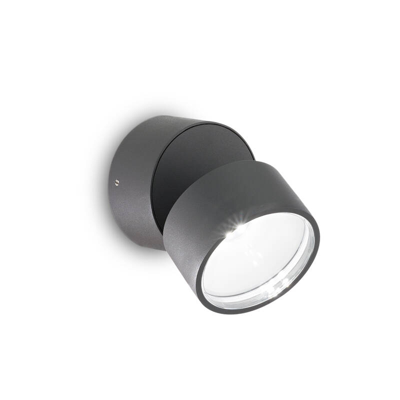 Image of Omega Round Outdoor LED Wall Mounted Spotlight